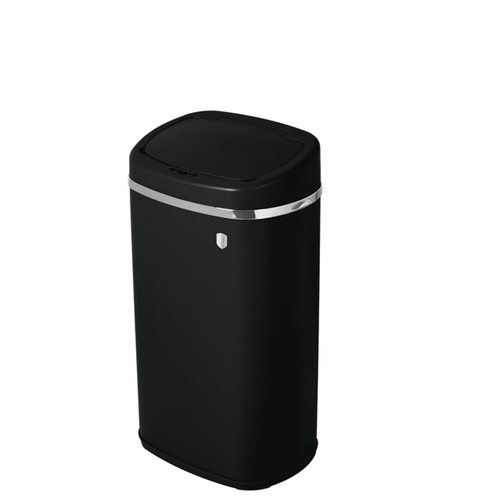 Levně BERLINGERHAUS Bezdotykový odpadkový koš se senzorem 58 l Matte Black Collection BH-9526
