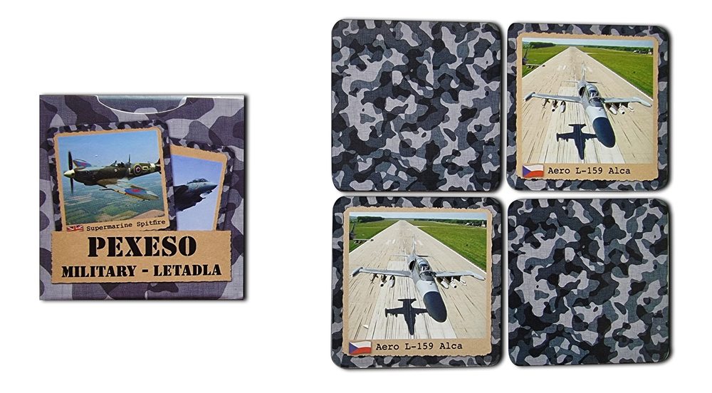 Levně Pexeso retro Military Letadla