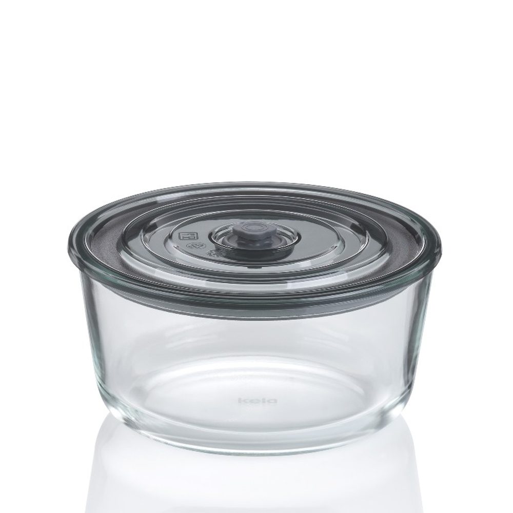 Levně KELA Dóza na potraviny skladovací Aurelia sklo 19 x 9 cm, 1,22l KL-12641