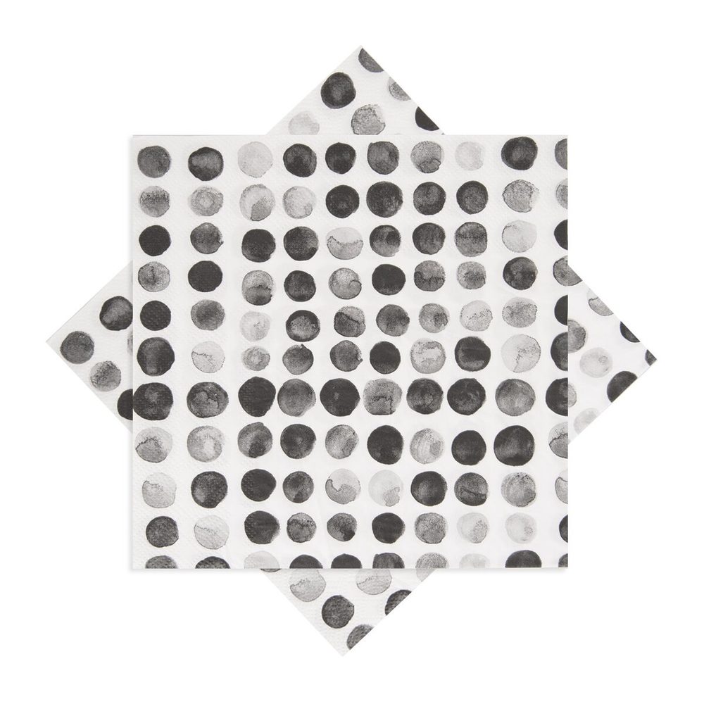 Levně Servírovací ubrousky puntíky 33x33 cm