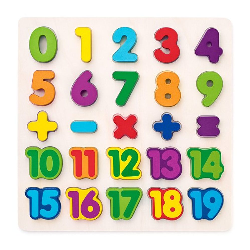 Levně Puzzle - číslice na desce