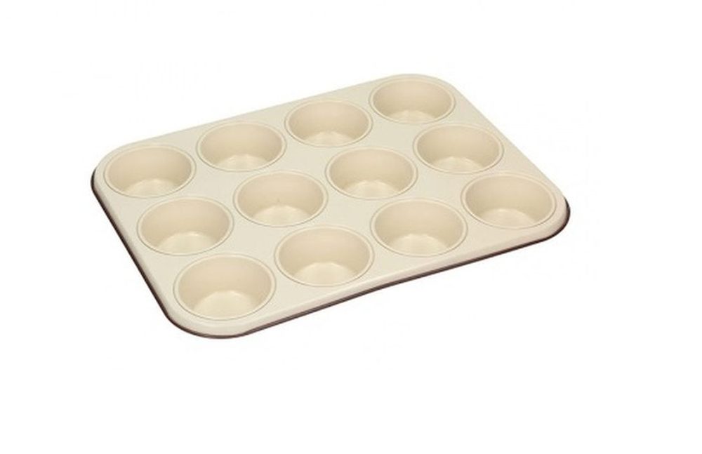 Levně forma MUFFINY 12ks, CHOCO, d7cm, 36x27cm, nepř.plech