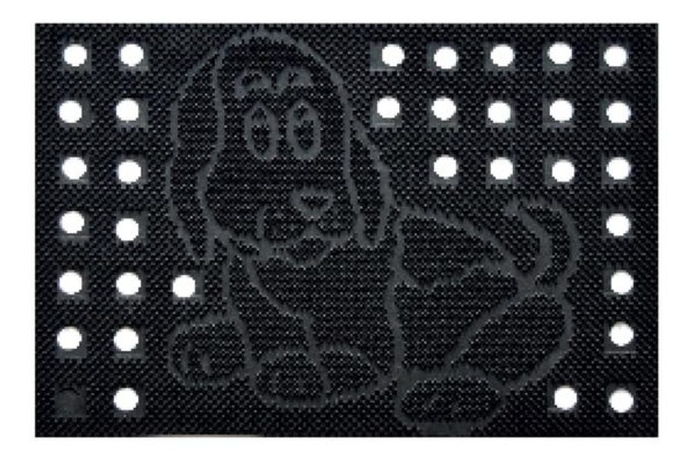 rohož 60x40cm PES 110-ADI, GUMA