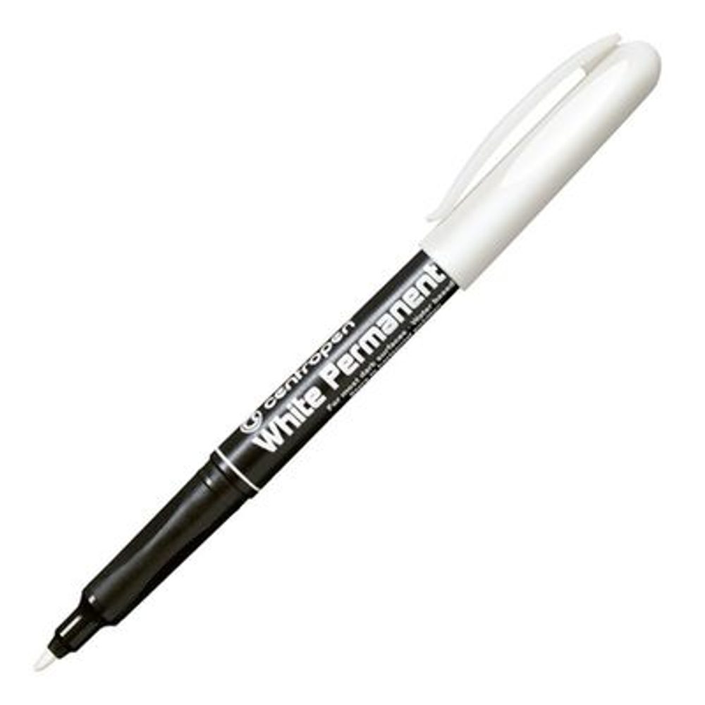 Levně popisovač Centropen 2868 WHITE-bílý Permanent na etik.