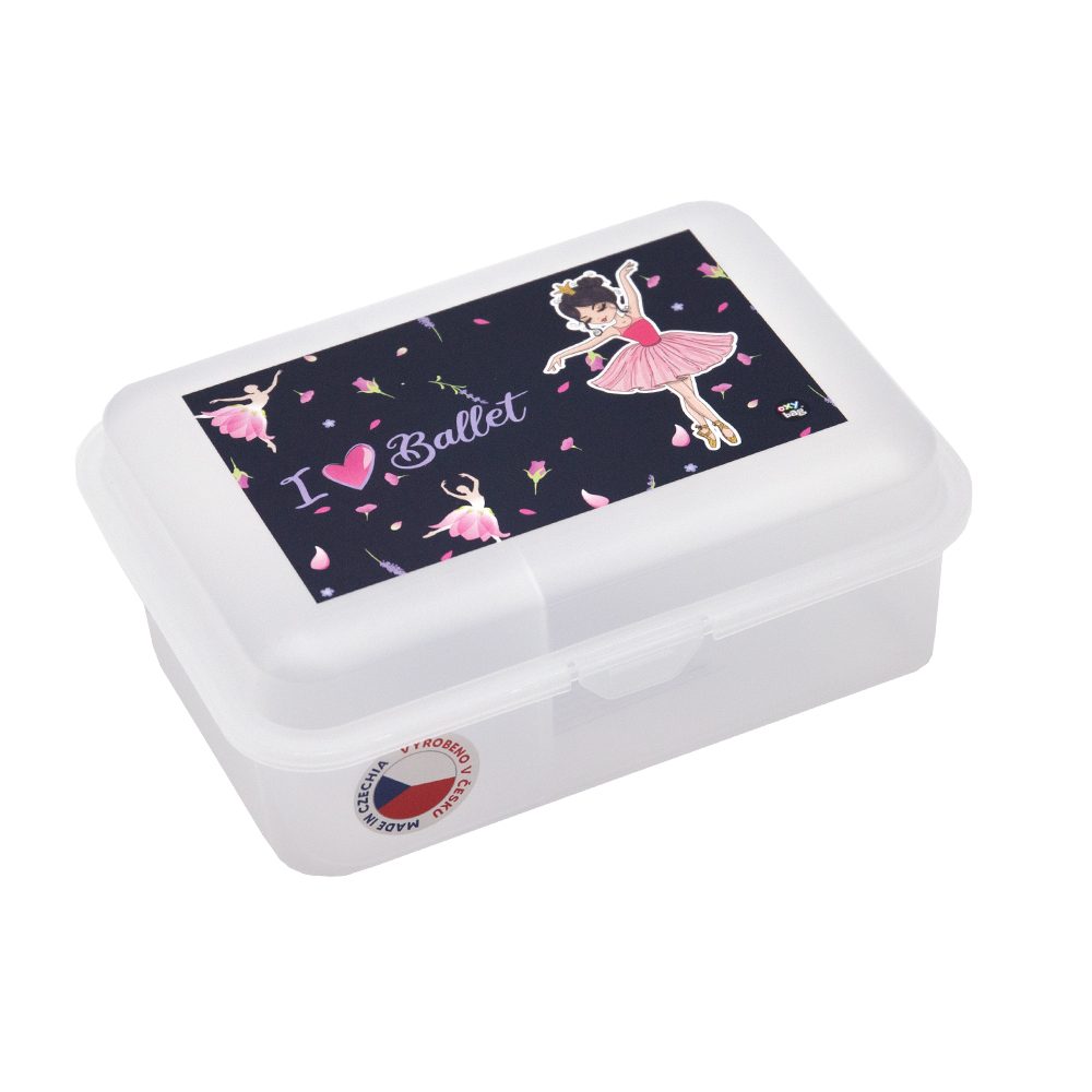 Levně Karton P+P Box na svačinu s přihrádkou Baletka
