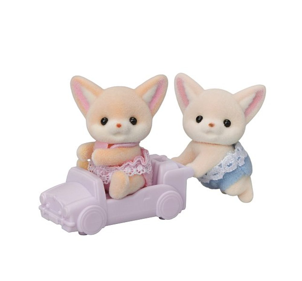 Sylvanian family Dvojčata fenci s autíčkem