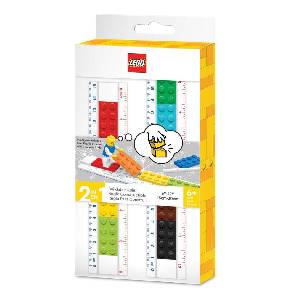 Levně LEGO Pravítko s minifigurkou, 30 cm