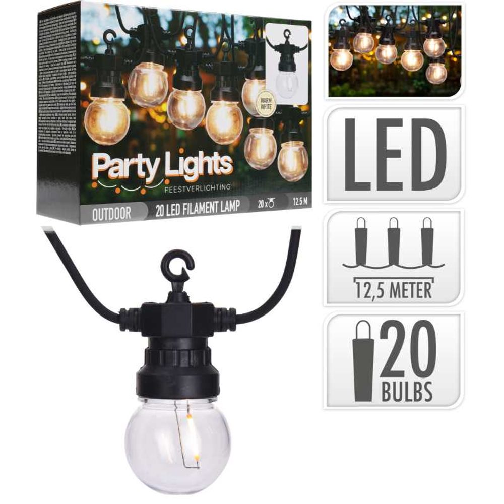 Levně PROGARDEN Světelný řetěz LED PARTY venkovní 20 světel KO-LE2100160