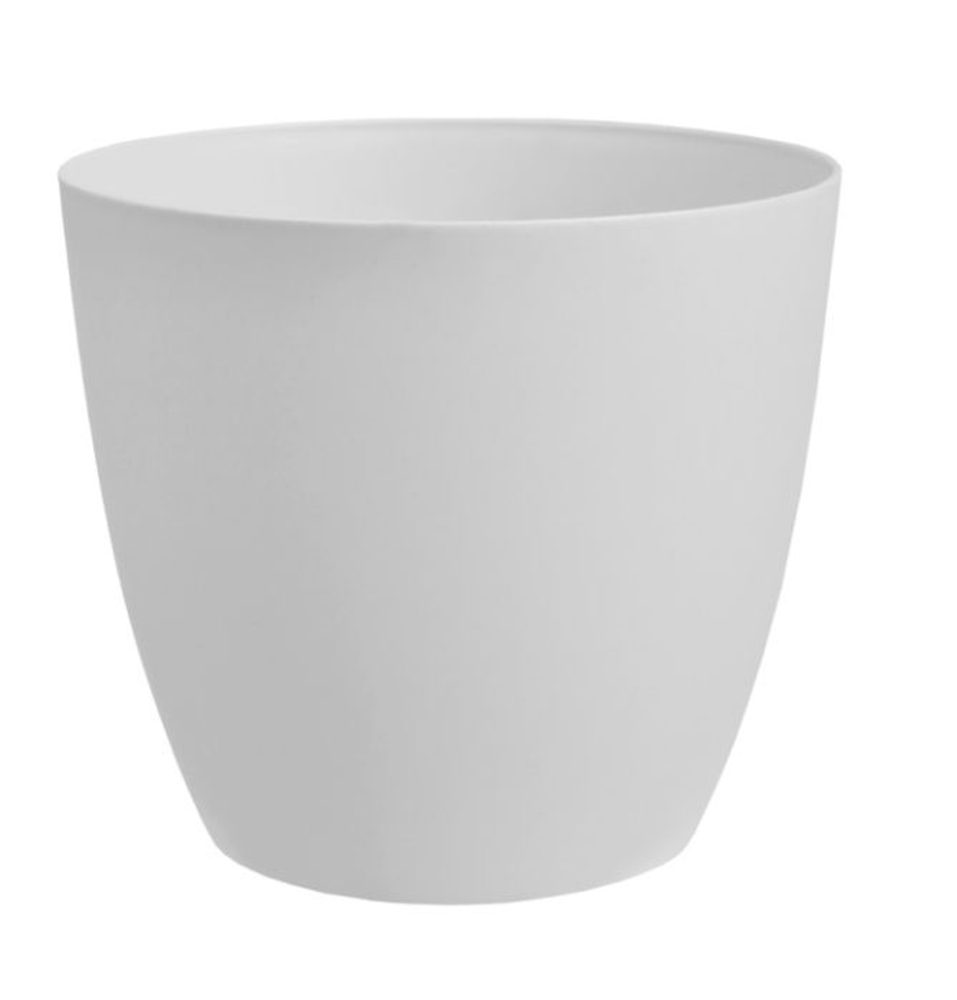 Levně obal d21cm ELLA bílá, matná, plast