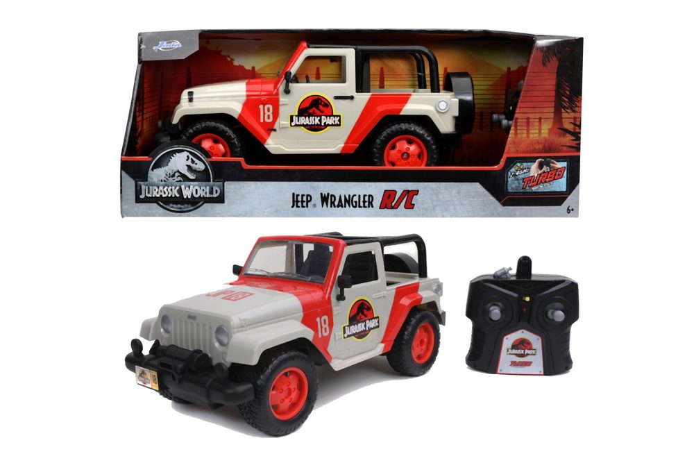 Levně Jurassic World RC Jeep Wrangler 1:16