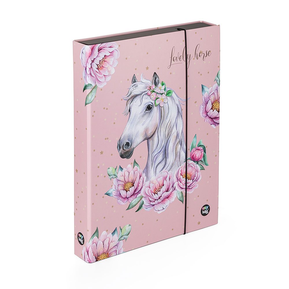 Levně Karton P+P Box na sešity A4 Jumbo kůň romantic KT5-71023