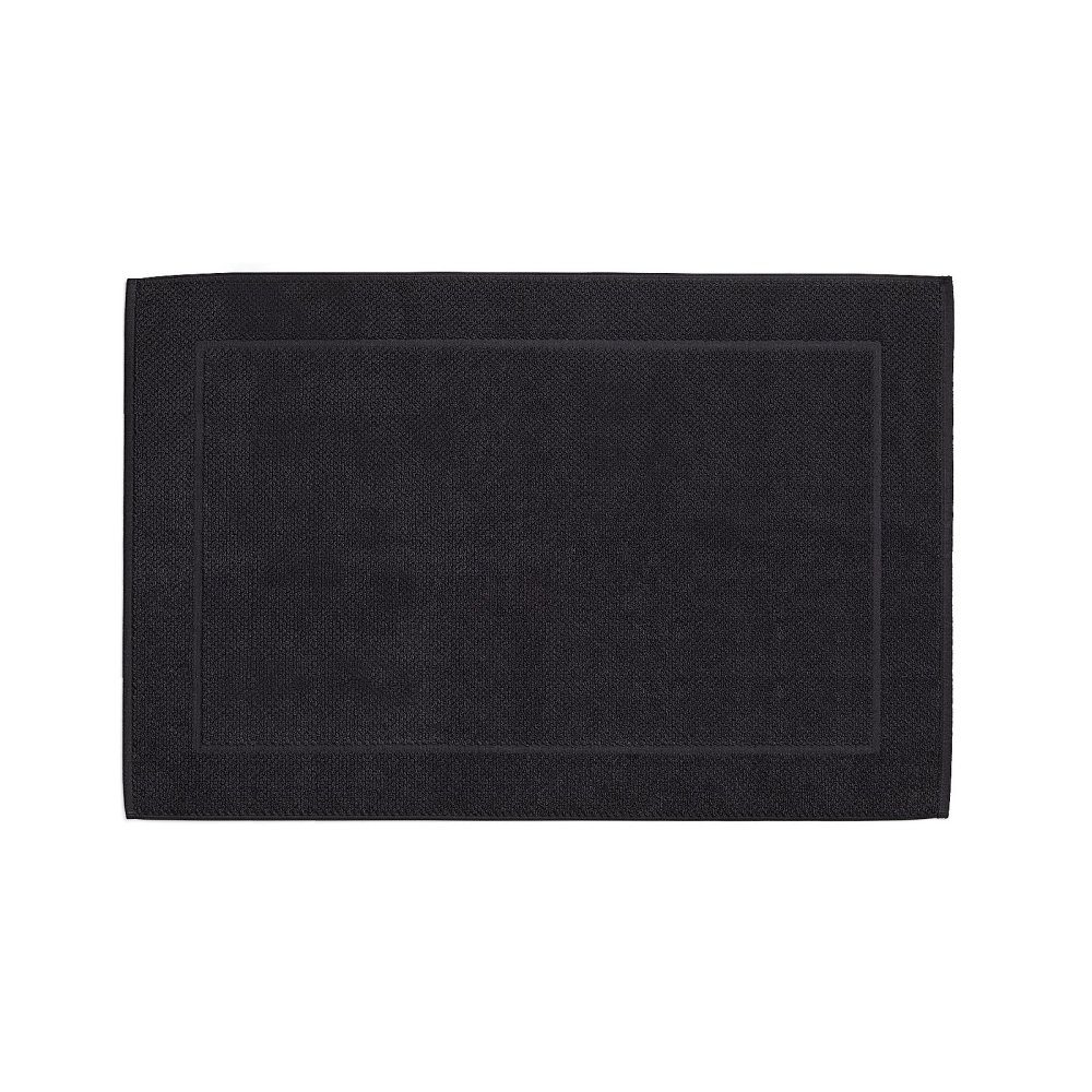 Levně KELA Koupelnová předložka LAVINIA 100% organická bavlna černá 60x100 cm KL-23913