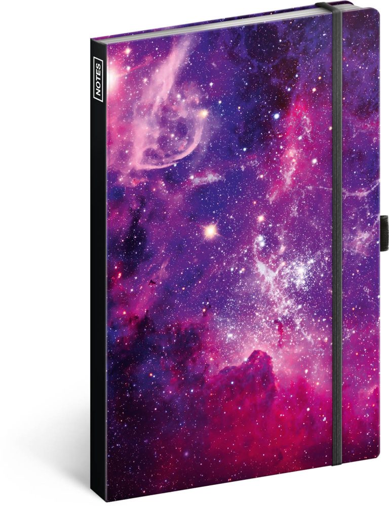 Levně Presco Group Notes Galaxie, linkovaný, 13 × 21 cm