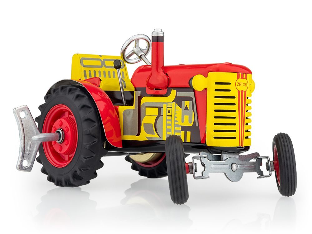 Levně Kovap Traktor ZETOR červený - plastové disky