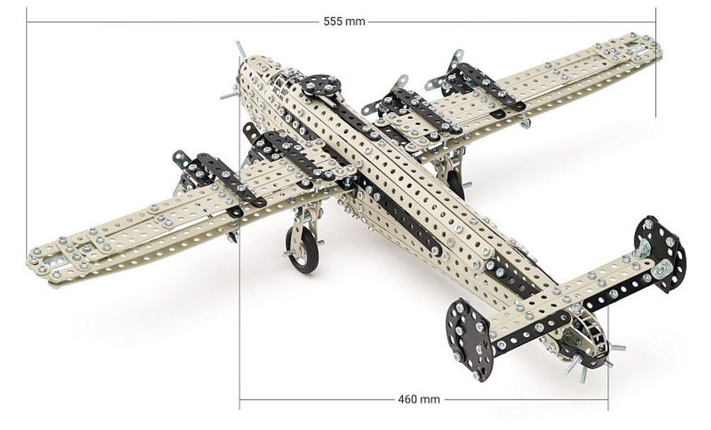 Levně MERKUR - Stavebnice Merkur - Bombardér B-24 Liberator, 891 dílků