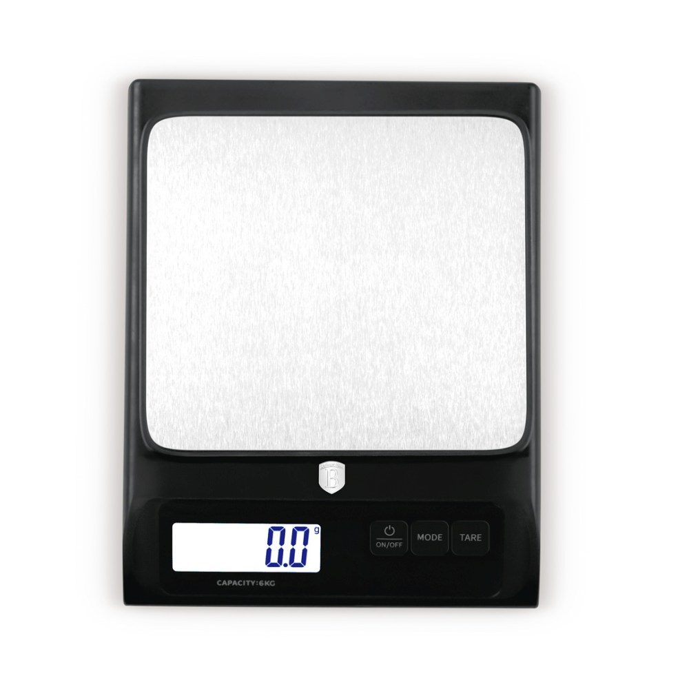 BERLINGERHAUS Kuchyňská váha digitální 6 kg Matte Black Collection BH-9914