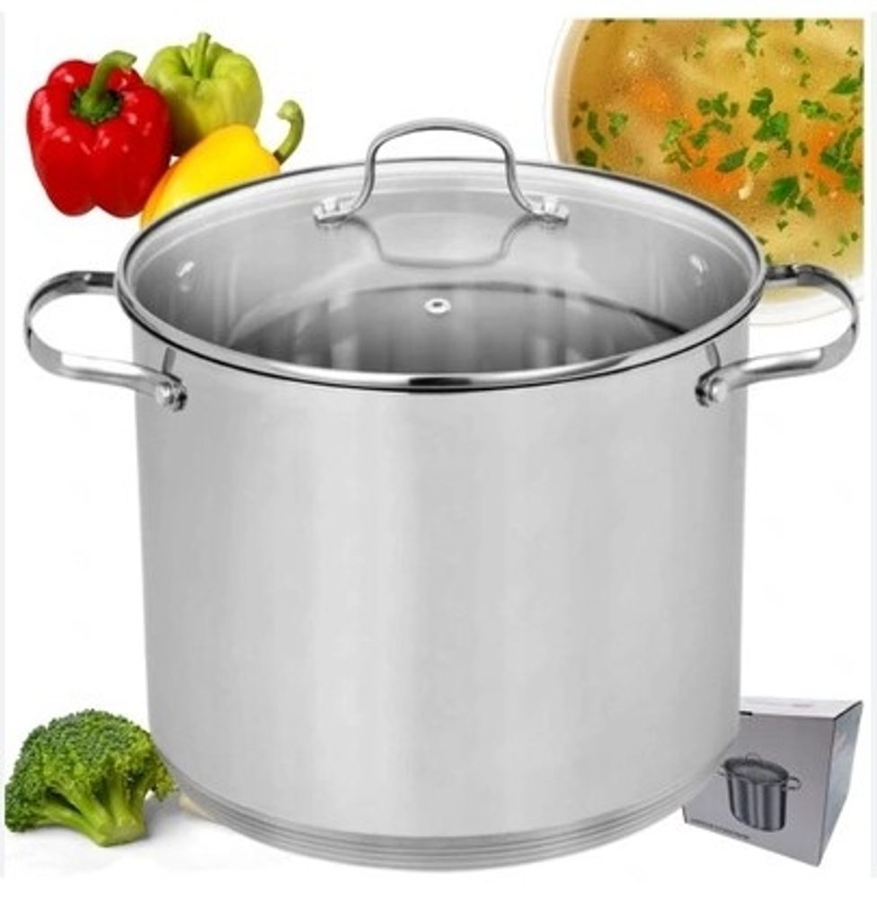 Levně hrnec d36x25cm+PO sklo, (25,0l) GASTRO PROSTY, indukce, NR