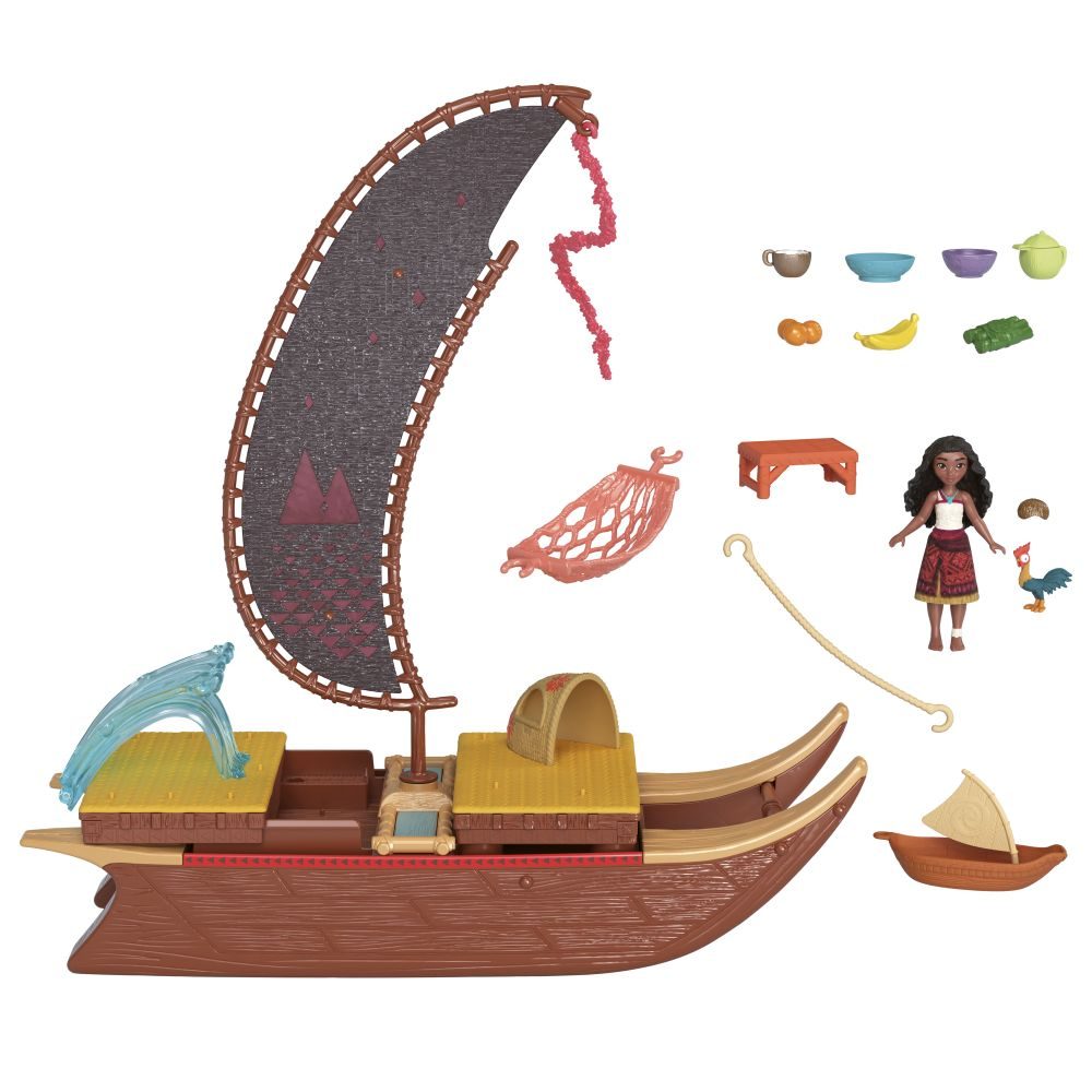 Levně GARLAND SMALL DOLL VAIANA TRANSFORMING BOAT