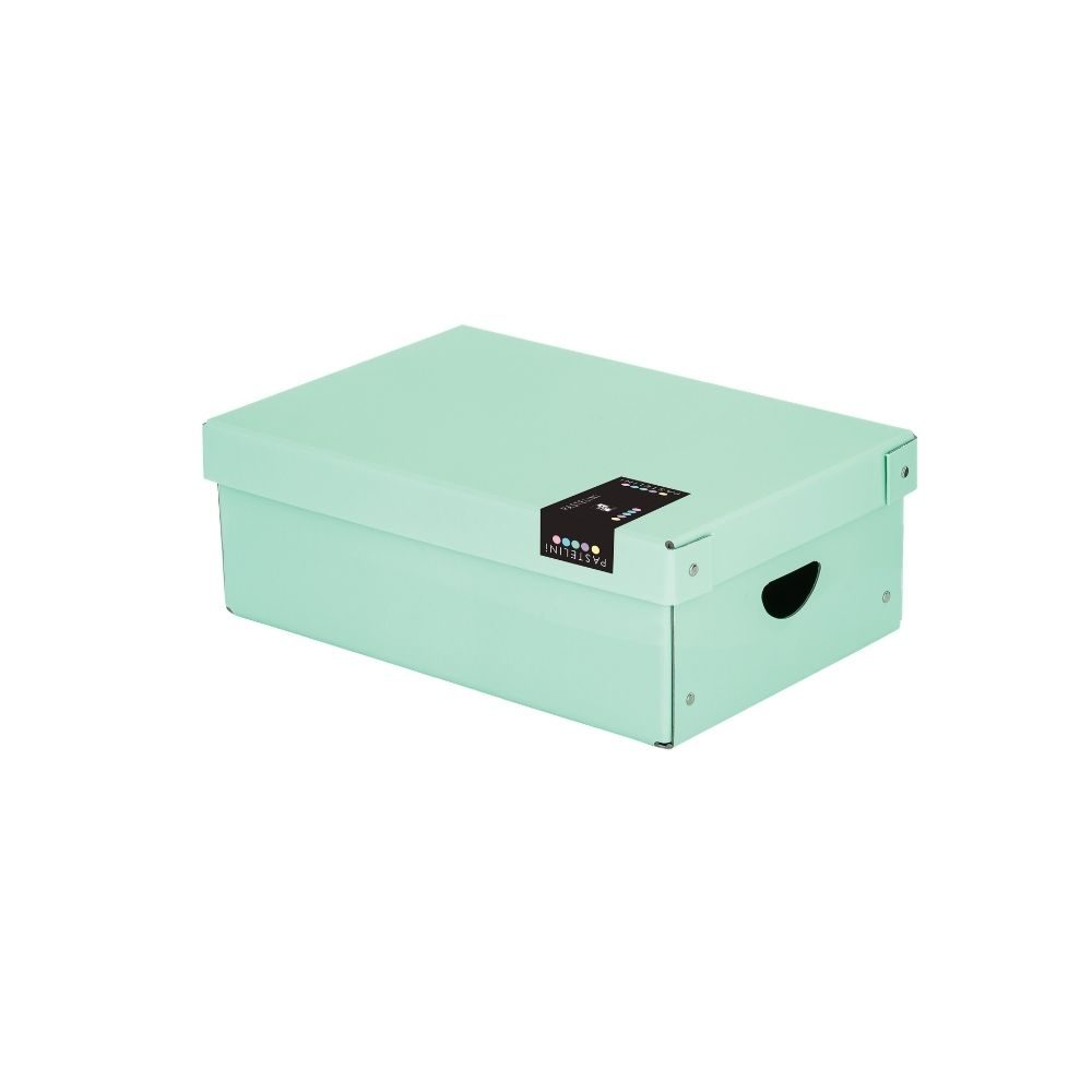 Levně Karton P+P Krabice lamino 35,5x24x9 cm PASTELINI zelená 7-01721