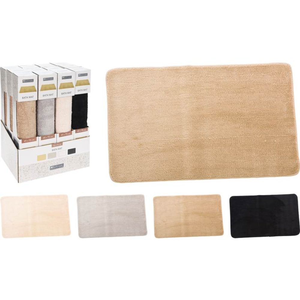 Levně Bathroom Solutions Koupelnová předložka 75 x 45 cm černá KO-GR2000100cern