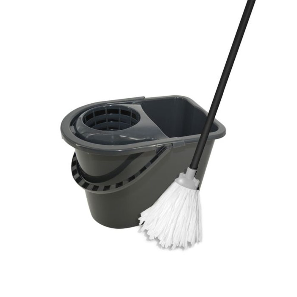 Levně mop 14l YORK kompletní, 36x115x28cm, obdél., plast,hrubý závit
