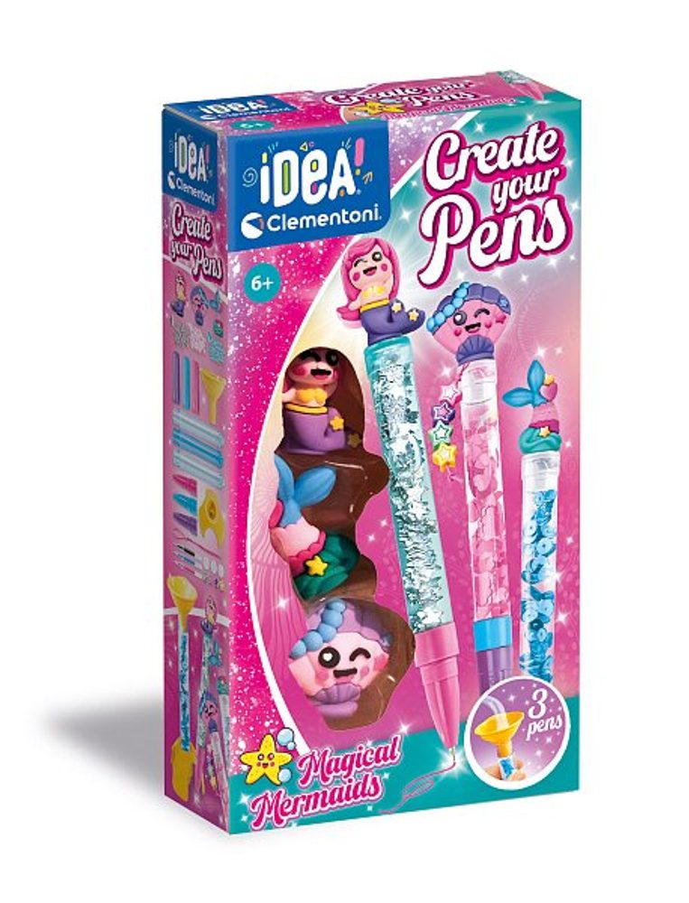Levně CLEMENTONI IDEA - Vytvoř si originální pero Magical Mermaids
