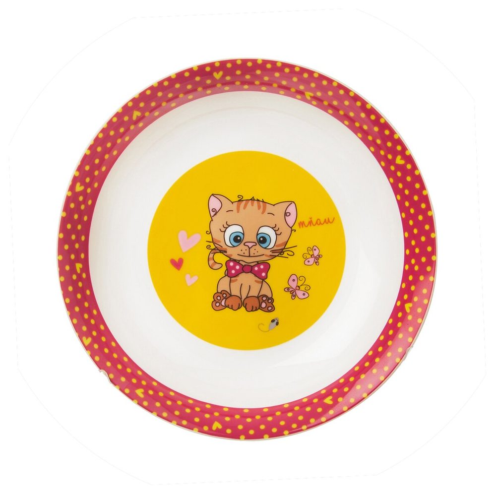 Levně Hluboký dětský talíř KOCOUŘI pr. 19 cm