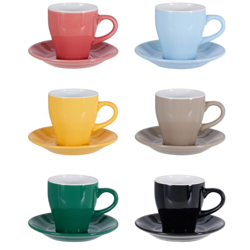 EXCELLENT HOUSEWARE Sada šálků kamenina 12 ks 240 ml KO-Q09000030