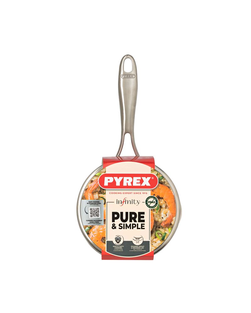 Pyrex Nerezový rendlík PYREX Infinity ø16cm 1,25l