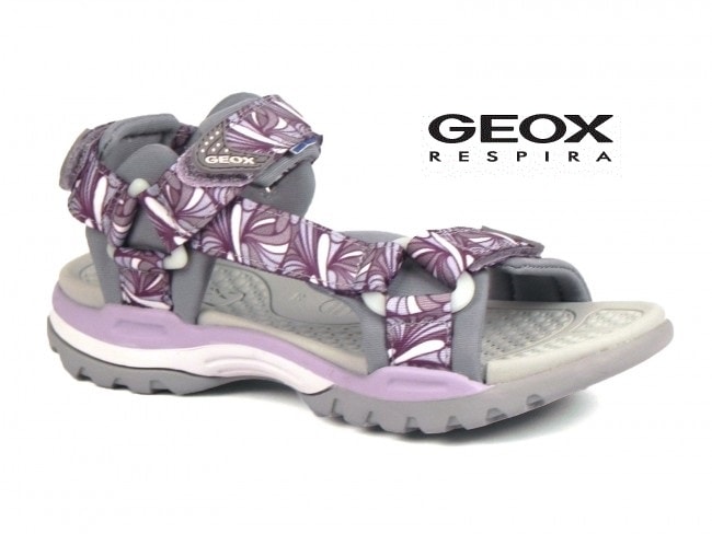 GEOX sandály J BOREALIS G. A GREY/LILAC - 29