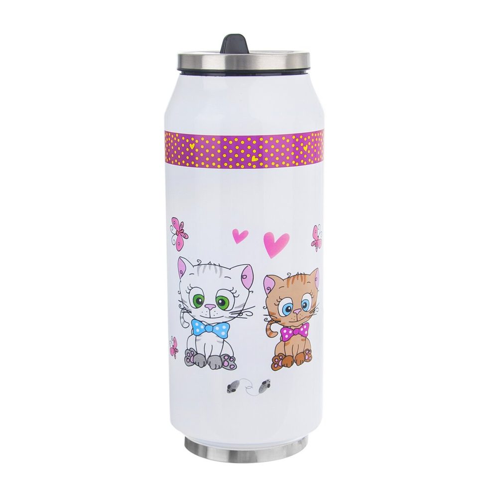 Levně Termoska plechovka KOCOUŘI 0,4 l