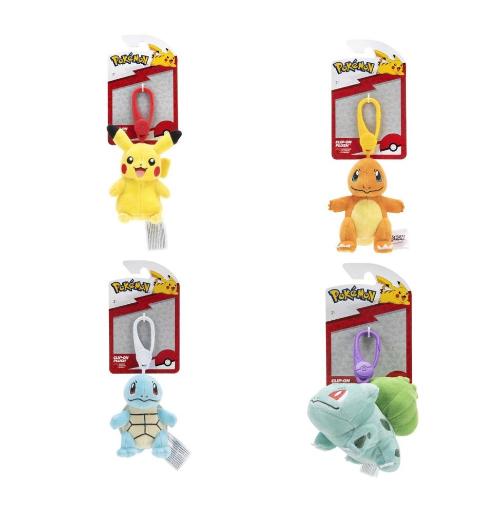 Levně POKÉMON - Plyš Clip (Clip-On Plush Assortment)