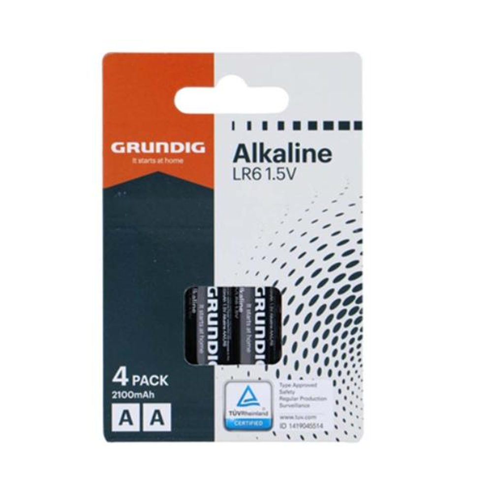 Levně Grundig BATERIE AA/LR6 GRUNDIG ALKALINE 2100MAH 4KS