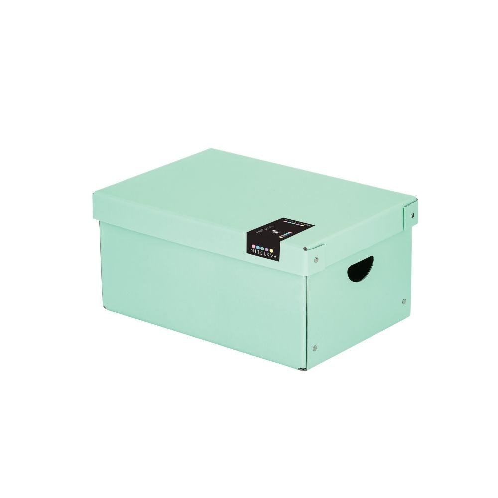 Karton P+P Krabice lamino 35,5x24x16 cm PASTELINI zelená