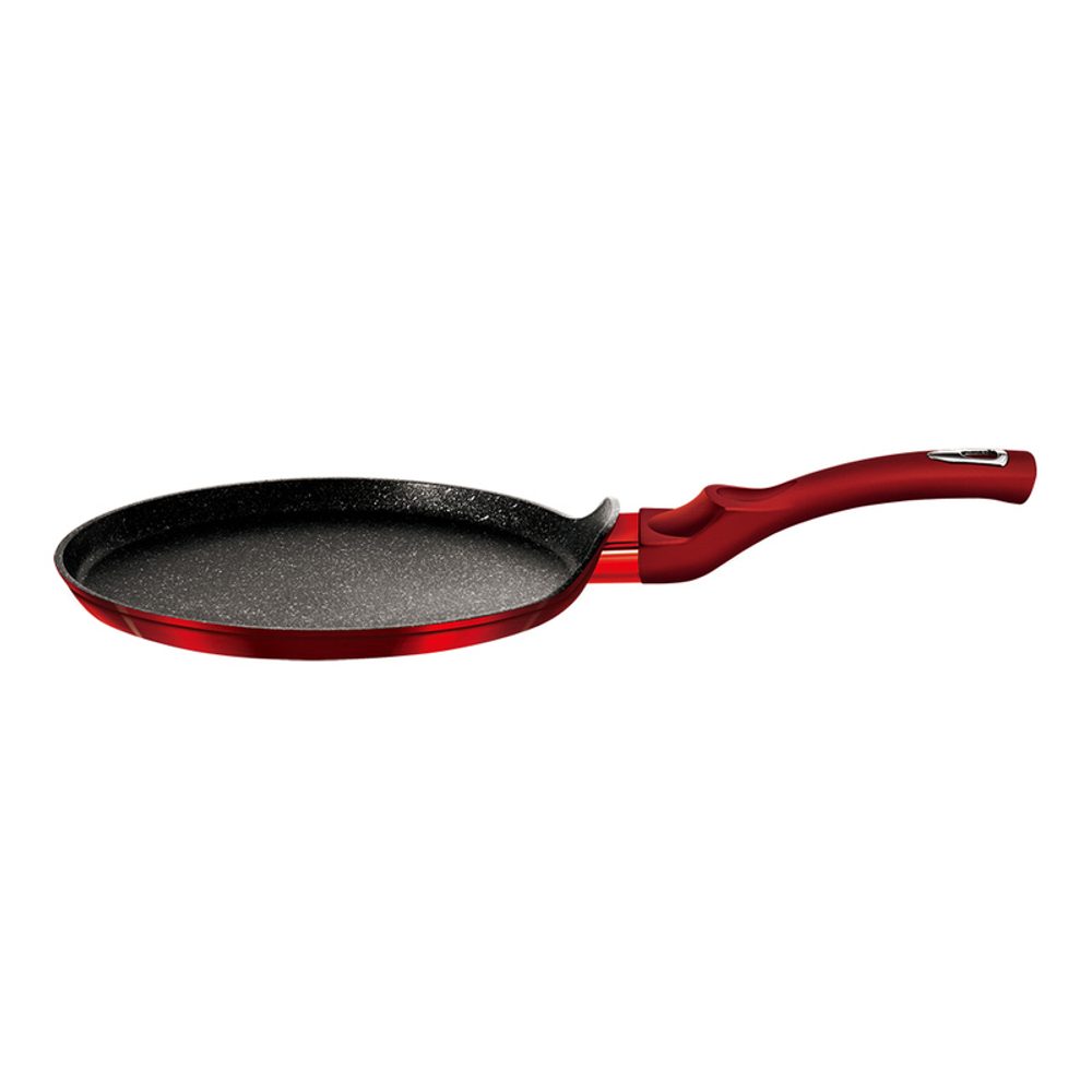 Levně BERLINGERHAUS Pánev na palačinky s mramorovým povrchem 28 cm Burgundy Metallic Line BH-6179