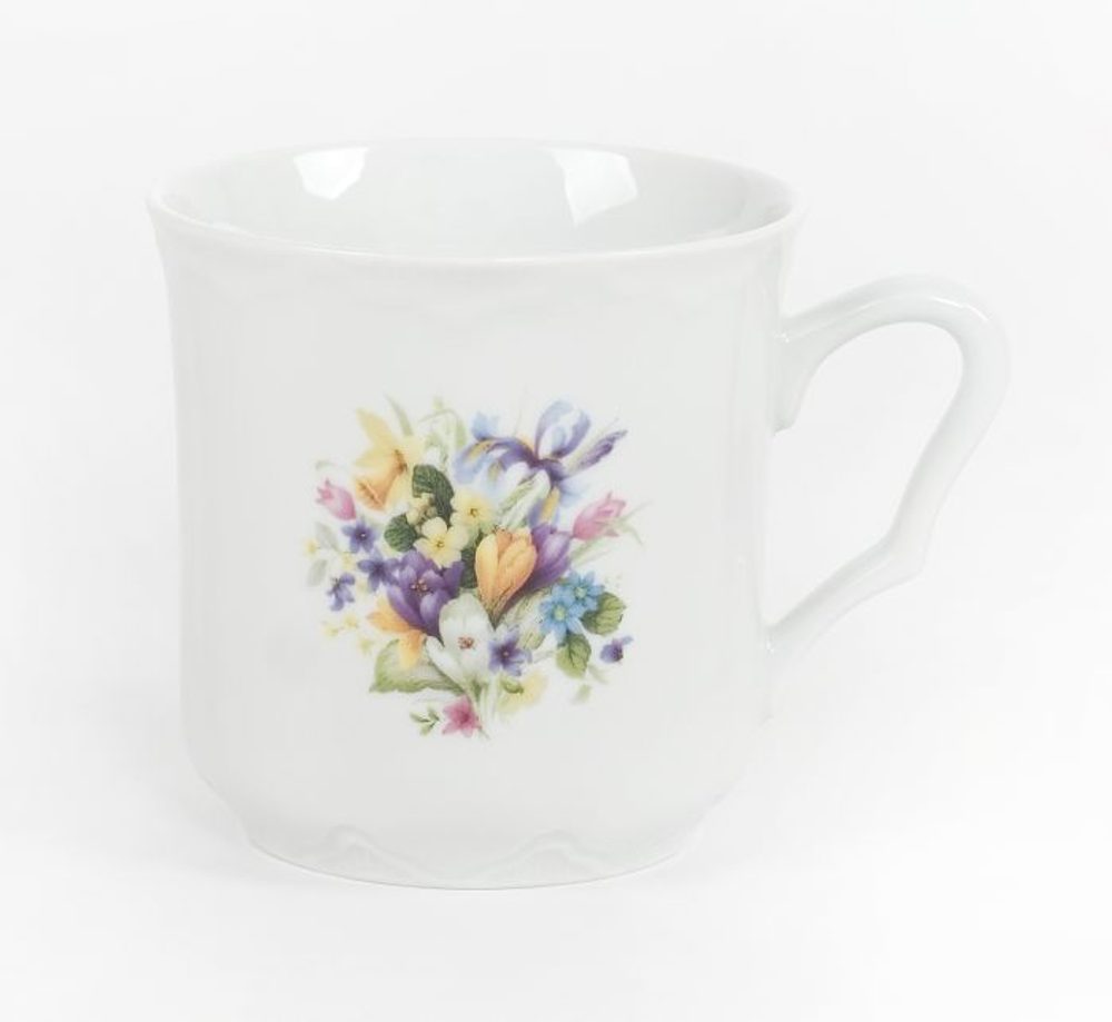 Levně hrnek 270ml KAREL-JAR.KVĚTINY, čes.porcelán