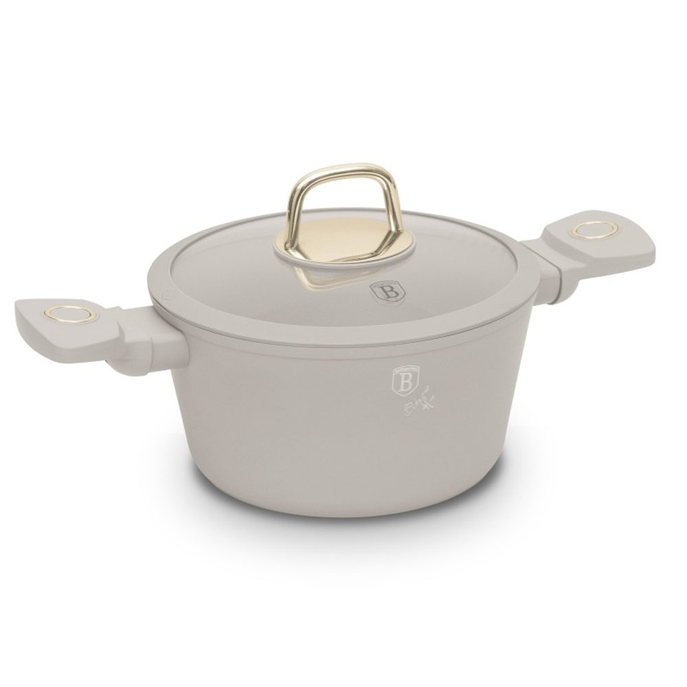 Levně BERLINGERHAUS Kastrol s titanovým povrchem a poklicí 20 cm Sahara Collection BH-8070