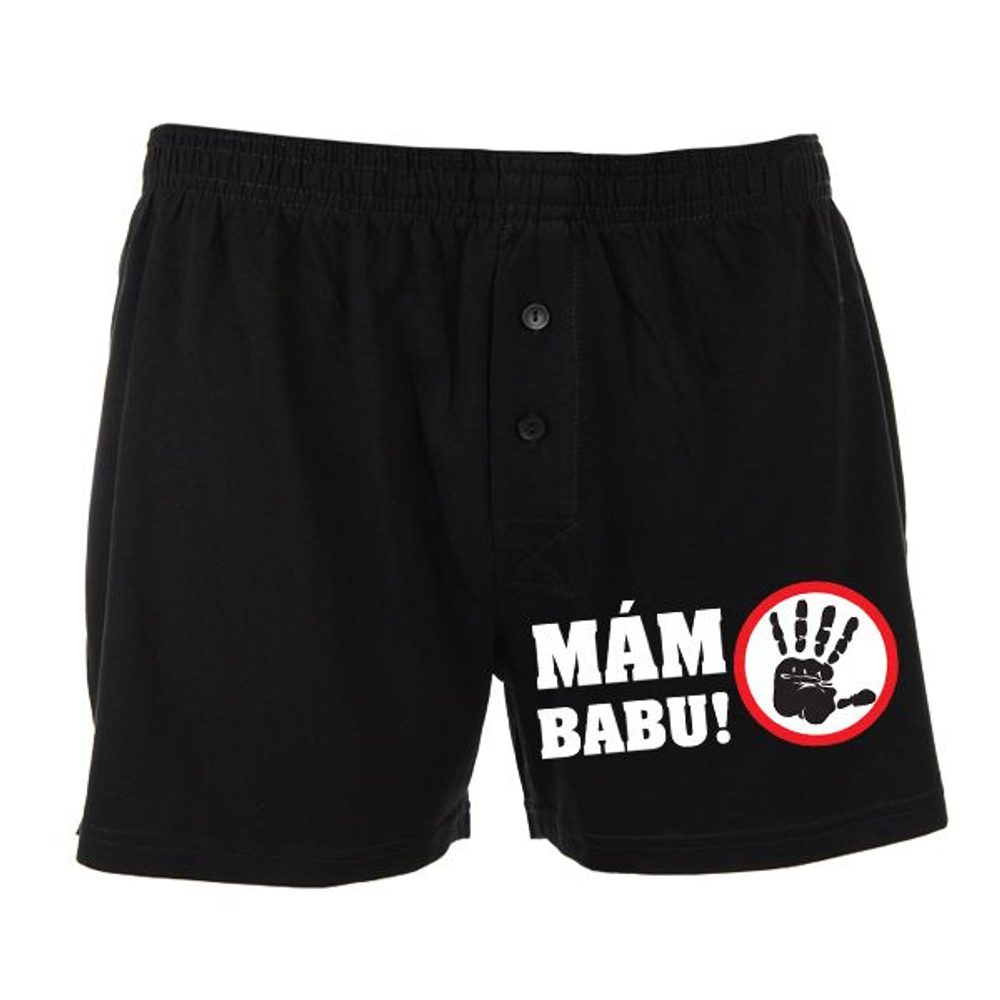 Levně Trenýrky - Mám babu - XXXL černá