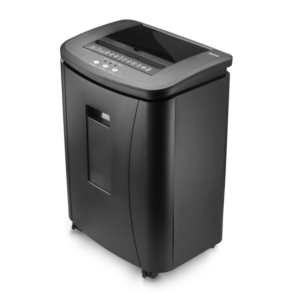 Levně Hama Safe Auto M1200, skartovačka, micro řez, podavač, 120 listů, bezpečnostní úroveň P4 T4 E3