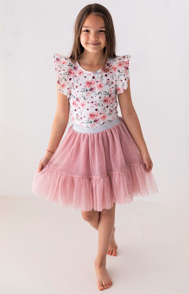 Levně Lily Grey Dívčí sukýnka Princess old pink - 104