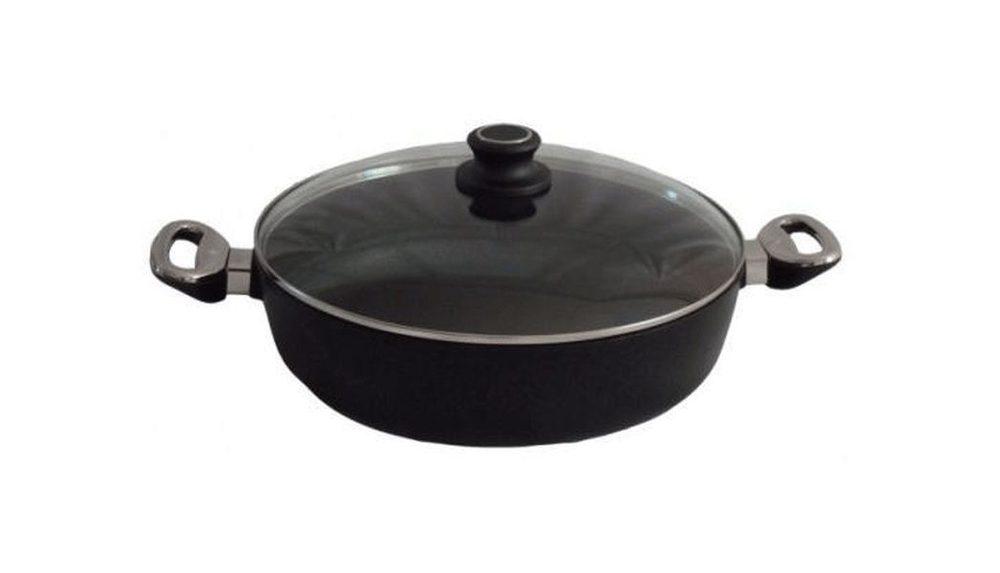 Levně pánev d24x 7.5cm+PO skl., BAF 2,4l, servír., GIGANT litina, ind., 2ucha