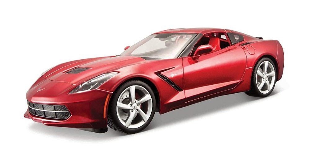 Levně Maisto Maitso - 2014 Corvette Stingray, metal červená, 1:18