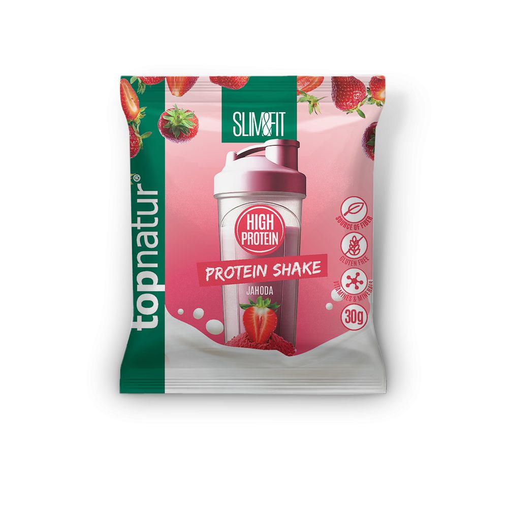 Levně Topnatur SLIM&FIT PROTEIN shake jahoda 30g