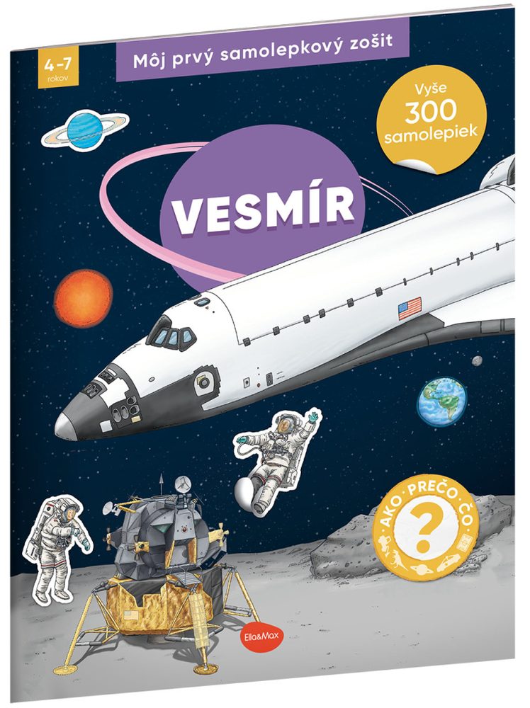 Levně Môj prvý samolepkový zošit – VESMÍR