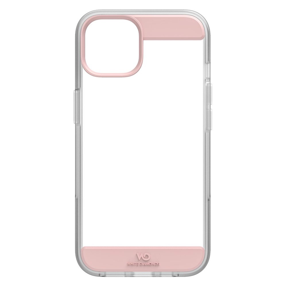 Levně White Diamonds Air Protection, kryt pro Apple iPhone 14, průhledný/růžový