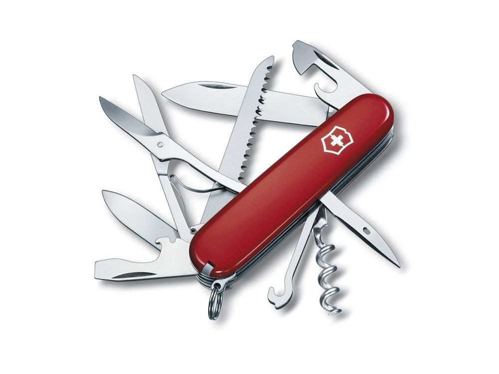 Levně nůž 15-funkcí HUNTSMAN, červený, 91mm, VICTORINOX