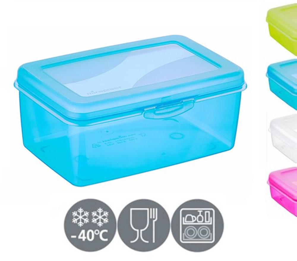 Levně box 1,8l svačina MIX barev 19x12,8x8,0cm, klick, plast