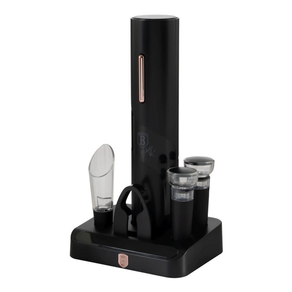 Levně BERLINGERHAUS Dárková sada na otevírání vína 6 v 1, Black Rose collection BH-9653