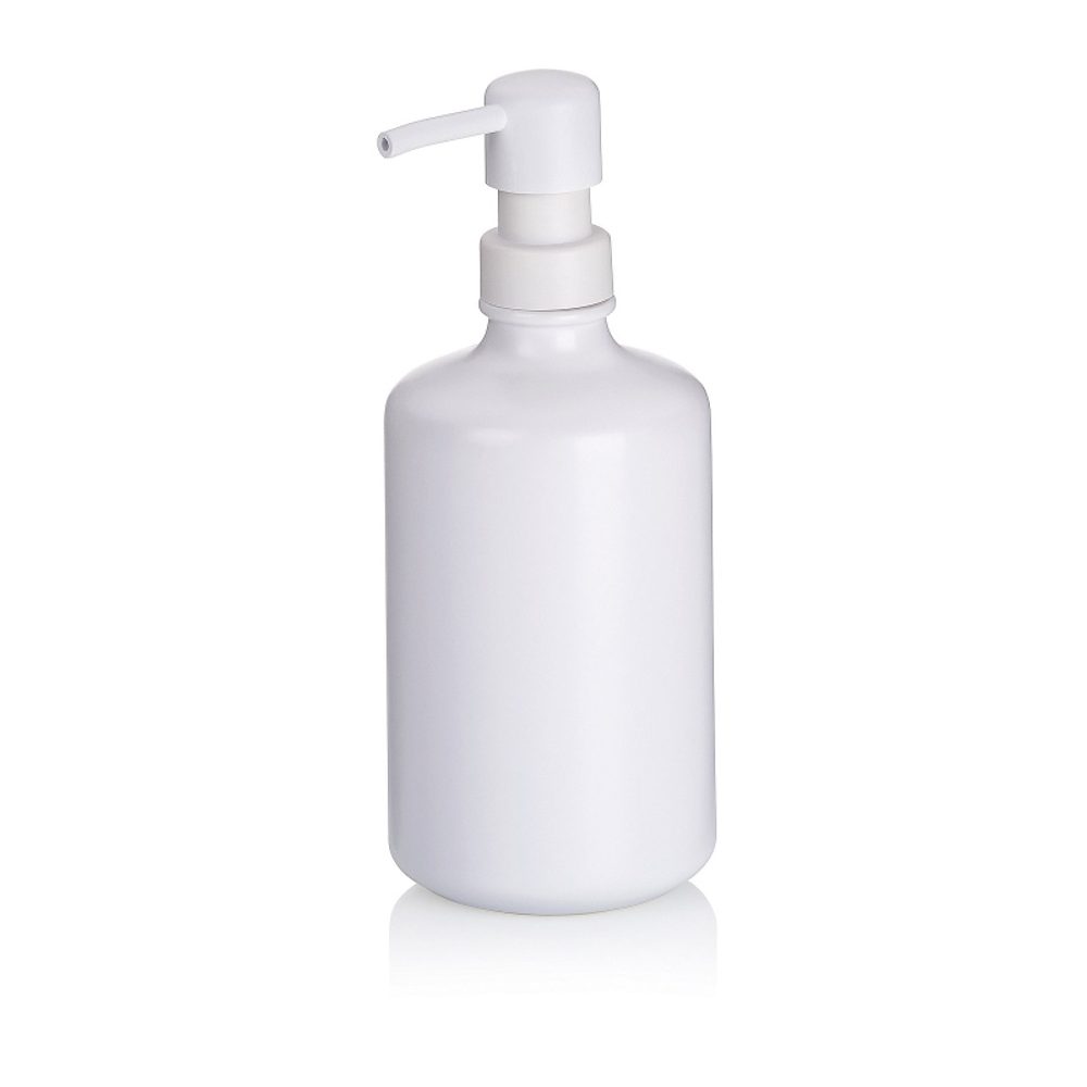 Levně KELA Dávkovač mýdla Leonie keramický bílý 20,0 cm 8,5 cm 500,0 ml KL-23697