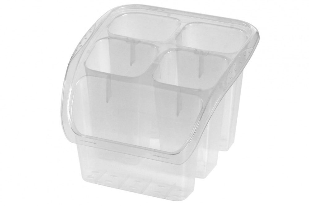 Levně Keeeper Odkapávač na příbory - 15 x 16 x 11,5 cm -TRANSPARENT
